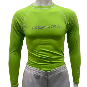 Kooga Rugby Power Baselayer Long Sleeve Top - Lime