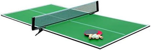 Butterfly 6ft x 3ft Table Tennis Table TOP ONLY Green Includes net and post set to fit and 2 reverse sponge bats and 3 practice quality balls