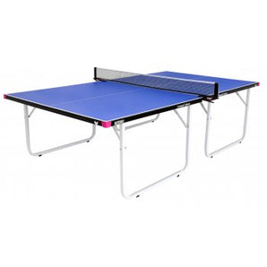 Butterfly Compact 19 Outdoor Wheelaway Table Tennis Table Includes full size protective cover, Butterfly Outdoor net and post set and 2 outdoor polypropylene bats with reversed rubber and 3 quality practice balls.