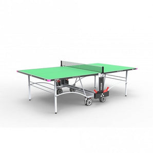 Butterfly Spirit 10 Outdoor Rollaway Table Tennis Table Includes protective cover, Butterfly Outdoor net and post set and 2 outdoor polypropylene bats with reversed rubber and 3 quality practice balls.