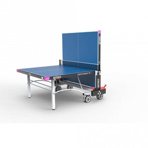 Butterfly Spirit 18 Outdoor Rollaway Table Tennis Table Includes protective cover, Butterfly Outdoor net and post set and 2 outdoor polypropylene bats with reversed rubber and 3 quality practice balls.