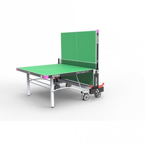 Butterfly Spirit 18 Outdoor Rollaway Table Tennis Table Includes protective cover, Butterfly Outdoor net and post set and 2 outdoor polypropylene bats with reversed rubber and 3 quality practice balls.