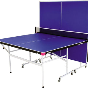 Butterfly Fitness Rollaway Indoor Table Tennis Table Includes 2 reverse sponge bats and 3 practice quality balls