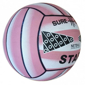 Sure Shot Star Pink Training Netball Size 4 or 5 - Quantity Options. Sold By Alliance Sports Innovation.