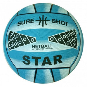 Sure Shot Star Blue Training Netball Size 4 or 5 - Quantity Options. Sold By Alliance Sports Innovation.