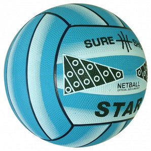 Sure Shot Star Blue Training Netball Size 4 or 5 - Quantity Options. Sold By Alliance Sports Innovation.