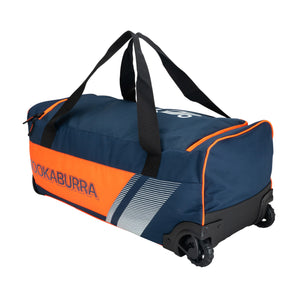 Kookaburra Cricket 9500 Wheelie Bag - Navy/Orange