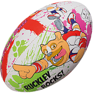 Gilbert England Ruckley Mascot Supporter Rugby Ball. Size Options: 4 or Mini.