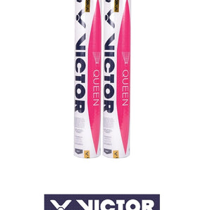 Victor Queen Feather Shuttles Speed 77 or 78 White (Tube of 12)  Sold by Alliance Sports Innovation