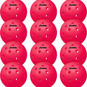 Franklin Outdoor X-40 Pickleball ball - Qty 12  Pink