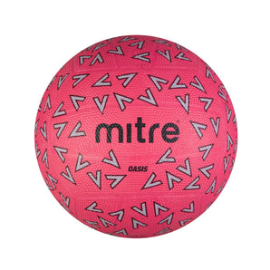 Mitre Oasis 18 Panel Netball - Pink Size Options