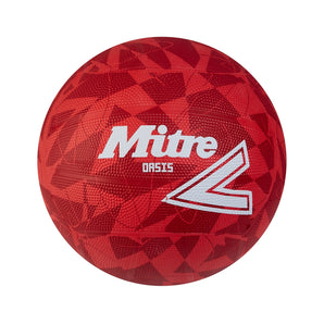 Mitre Oasis 18 Panel Netball - Red