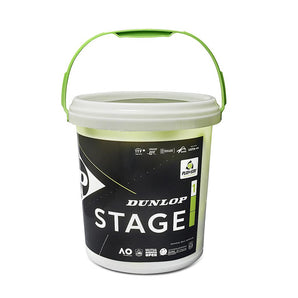 Dunlop Mini Tennis Balls Bucket - 60 Balls