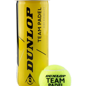 Dunlop Team Padel Balls - 3 Ball Tube