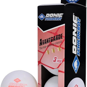 Donic-Schildkröt Table Tennis Avantgarde 3 Star Balls - Pack of 3