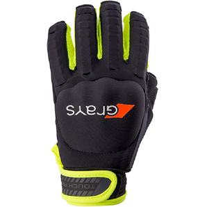 Grays Hockey Touch Pro Gloves - Black Yellow