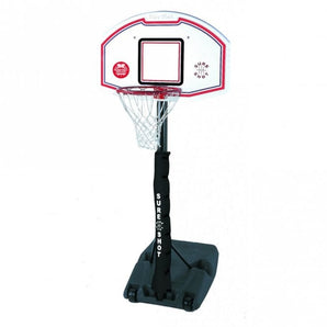 Sure Shot U Just Basketball Unit with EB Backboard and Pole Padding - Full-size unit with a height adjustment system that allows height to be set up to the official 10’ - Sold By Alliance Sports Innovation.