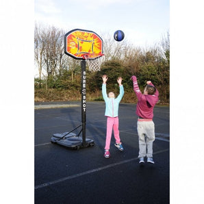 Sure Shot 514R Game Basketball Unit with Coloured Backboard and Pole Padding - Full size unit with telescopic height adjustment system. Sold By Alliance Sports Innovation.