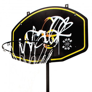 Sure Shot Hot Shot Portable Basketball Hoop and Stand, Coloured Backboard, Adjustable 1.2 m to 3.05 m Official Height with Pole Padding Sold By Alliance Sports Innovation.