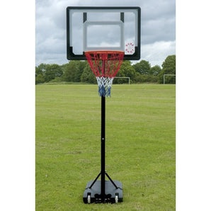 Sure Shot Home Shot Basketball Unit, Durable Acrylic backboard 32” x 23” with a telescopic height adjustment system, 15" Ring with Pole Padding Sold By Alliance Sports Innovation.