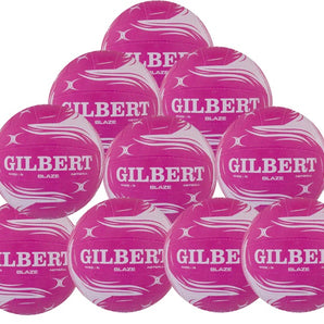 Gilbert Blaze Match Netball - 10 Pack