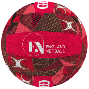 Gilbert England Supporter Netball Ball - Size 5