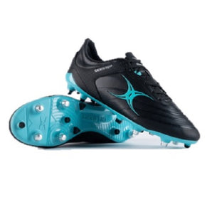 Gilbert Rugby Sidestep X15 6 Stud Boots Black Aqua