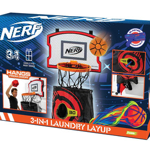 Nerf 3-In-1 Laundry Layup Shooting Hoop Target