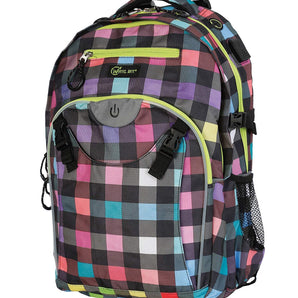 Wheel Bee Backpack Generation Z 30Ltrs Rucksack with LED Trim (Safety Feature) - Multicolour