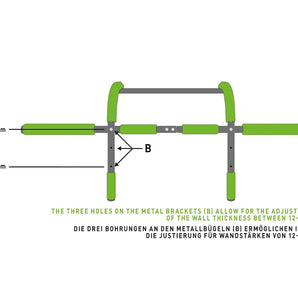 SCHILDKRÖT Multifunctional Door Bar 4 in 1