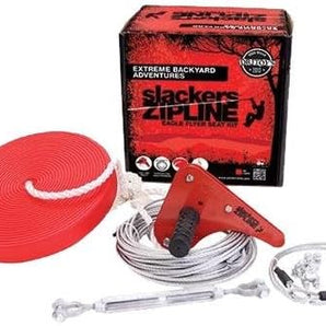 Slackers Eagle Series 90’ Zipline Kit with Seat - 30mtr