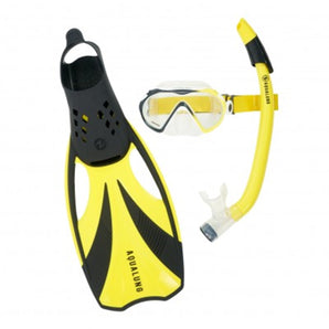 Aquasphere Swimming Compass Mask / Snorkel & Fins Set Senior