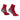 Absolute 360: Performance Running Socks: Quarter: Red / Black