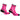 Absolute 360: Performance Running Socks: Quarter: BE SEEN: Neon Pink Reflective