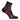 Absolute 360: Performance Running Socks: Quarter: Black / Red