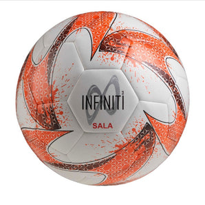 Samba Infiniti Hybrid Futsal Ball White/Fluo Orange/Navy - Pack Options