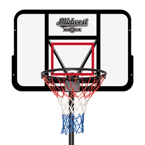 Midwest Pro Adjustable Basketball Stand Unit on wheels (8ft, 9ft,10ft)