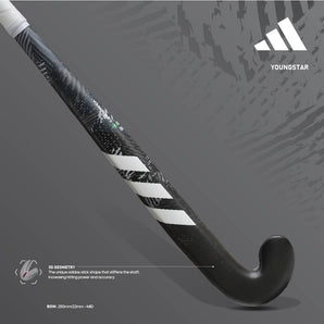 Adidas Youngstar 9 Junior Hockey Stick - Black/White