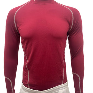 Alliance Sports Elite Compression Baselayer Long Sleeve Top - Maroon