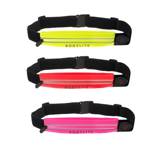 Bodylite NightViz LED Fitness Sports Running Belt