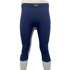 Alliance Sports 3/4 Capri Base layer Legging Tights - Navy