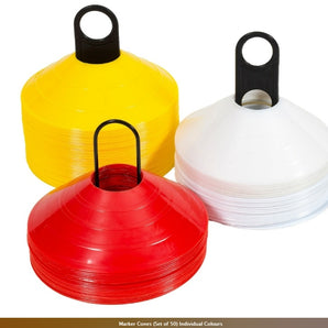 Samba Marker Cones (Set of 50) Individual Colours Red, Yellow or White. Sold by Alliance Sports Innovation