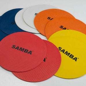 Samba Flat Disc Markers - Set of 10. Sold by Alliance Sports Innovation