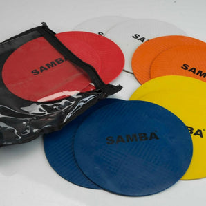 Samba Flat Disc Markers - Set of 10. Sold by Alliance Sports Innovation