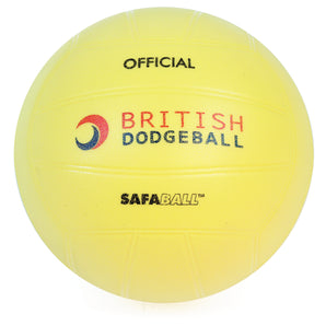 Official British Dodgeball Safaball Soft-Touch - 10 Pack.  Sold by Alliance Sports Innovation