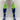 Fit-Teamwear Elite Sports Socks - Royal and Lime Stripe Size UK 3-6