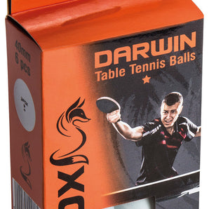 Fox Table Tennis Darwin 1 Star Balls (Pack of 6)