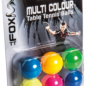 Fox Table Tennis Coloured Training Balls (Pack of 6)