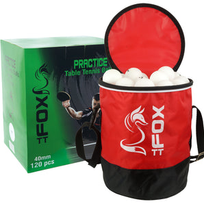 Fox Table Tennis Practice Balls & Bag (Pack of 120)