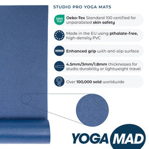 Yoga-Mad Foldable Travel Yoga Mat - 1.8mm